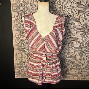 Banana Republic sleeveless drawstring top